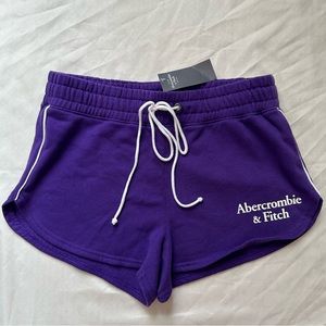 Abercrombie & Fitch Purple Varsity Shorts Size Small